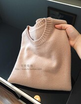 Generation 100% Pure Cashmere Ladies Round Neck Pullover Cashmere Sweater Single Share 220G Double 280G Loose Plus Size