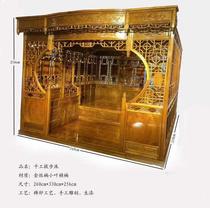 High-end authentic collectible Jinsi Nan Xiaoye Zhennan Qiangong Babu bed boutique shelf bed water ripple wedding bed double