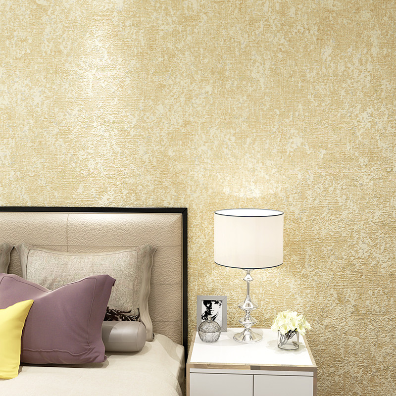 Modern simple pure color non-woven wallpaper retro-spot pearl wallpaper environmental protection living room wallpaper