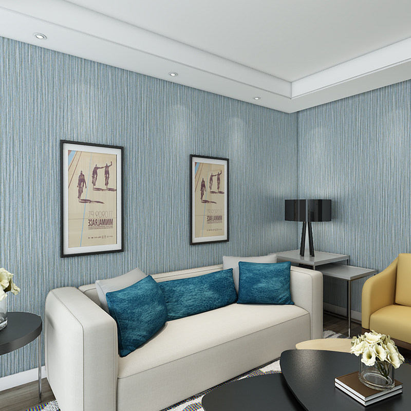 Modern minimalist wallpaper plain solid color wall living room bedroom back TV landscape wall Clothing store wallpaper 3D stereo wallpaper