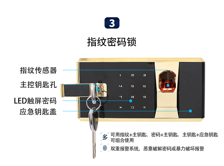 加厚指纹保密柜国宝档案柜资料储物柜矮柜保险柜电子密码锁文件柜详情8