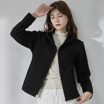 Fleece in autumn and winter coat female ke li rong short coat cashmere teddy velvet you yi B UNIQLO О K