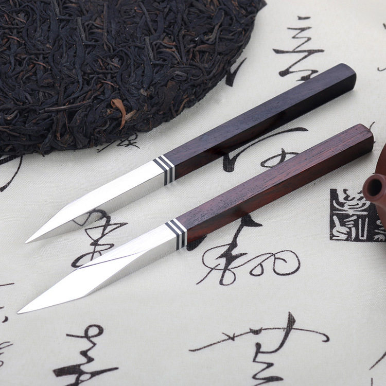 Black and white tea Pu-erh knife 4 edges delicate wood brings senior Zen Serie prized tea tools Tea Road accessories