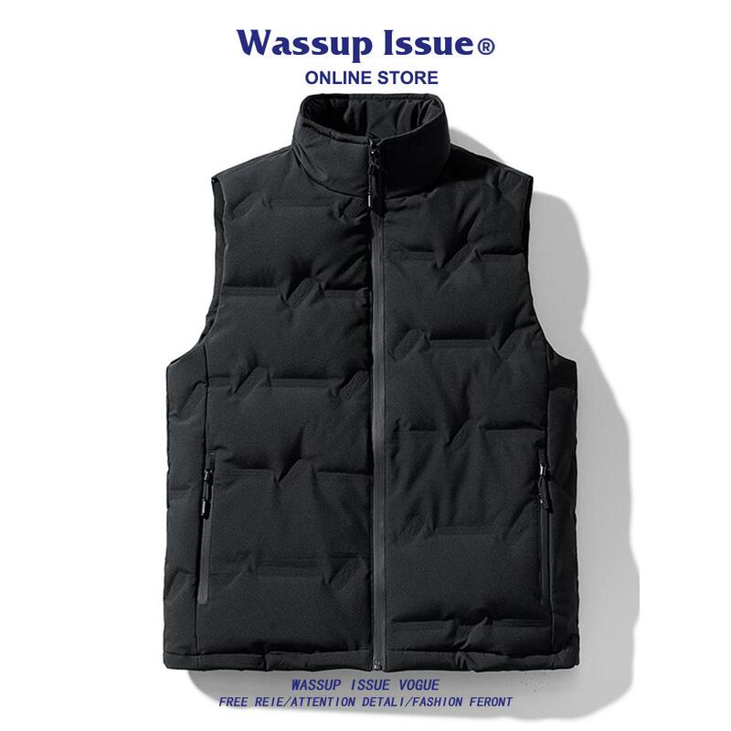 Wassup Other Men's down Vest Winter Thickened Sleeveless down Jacket Lightweight Vest for Men
