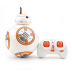 Bole Star Ball War BB-8 Robot điều khiển từ xa thông minh Đồ chơi treo Flash Âm thanh xoay 360 độ máy bay điều khiển từ xa mini Đồ chơi điều khiển từ xa