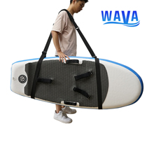 Wever Surfwave Board Strap Leather Canoeing Adjustable Paddle Board Harness Black Canoe Boat fixed with manufacturer straight for