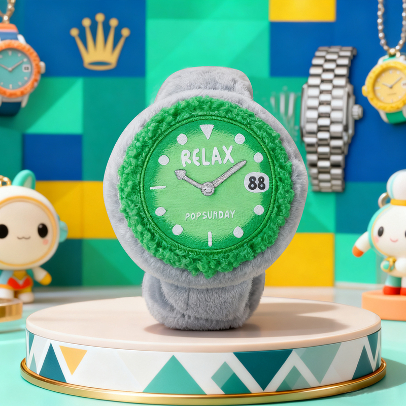 Pop Sunday&Relax Watch Blind Box Rolex Plush Pendant Hand Accessory Trendy Toy Gift for Birthday Graduation Pop Sunday&Relax Watch Blind Box Rolex Plush Pendant Hand Accessory Trendy Toy Gift for Birthday Graduation