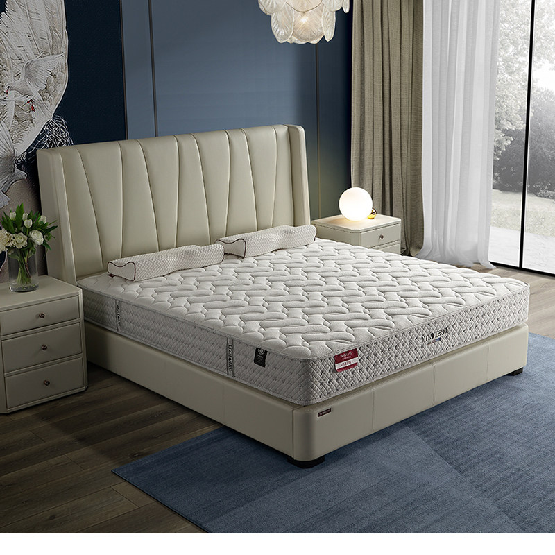 American lace independent spring latex mattress soft and hard dual-use ridge pad 1 8m 1 5m Simmons Aurora 2