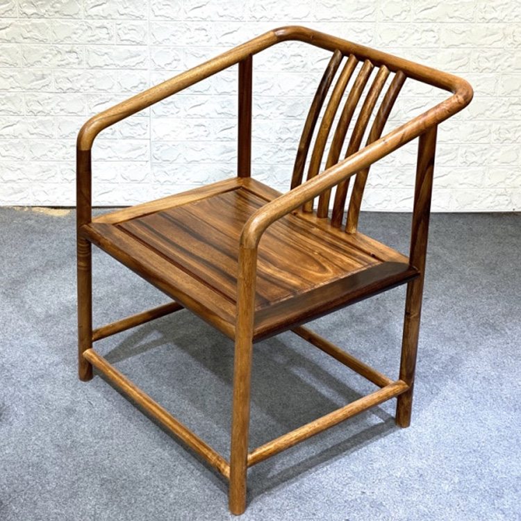 Walnut Zen chair Big Board matching master chair Chinese solid wood guest chair log mortise tea chair desk Wood