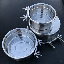 Suspended fixed stainless steel pet bowl drinker drinker Teddy Corgi Schnauzer dog bowl cat bowl food bowl