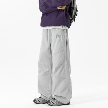 Three-Proof Outdoor Functional Hiking Pants for Men and Women, 2026 Spring Windproof and Waterproof American-Style Mountaineering Cargo Pants, Straight-Leg Trousers