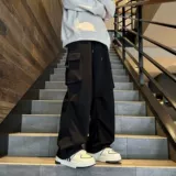 Утепленные демисезонные штаны для отдыха, в американском стиле, размер, свободный прямой крой