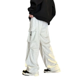 Утепленные демисезонные штаны для отдыха, в американском стиле, размер, свободный прямой крой