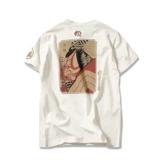 Летняя японская трендовая приятная телу футболка с коротким рукавом, оверсайз, большой размер