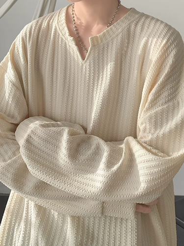 Утепленная приятная телу демисезонная утепленный лонгслив, V-образный вырез, оверсайз