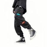 Ретро джинсы, тонкие штаны, повседневные брюки, в американском стиле, осенние, эластичная талия