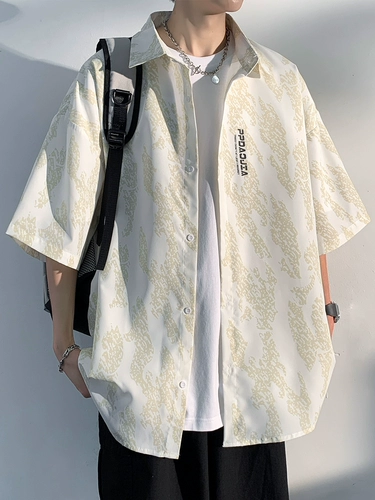 Трендовая рубашка для отдыха, в американском стиле, оверсайз