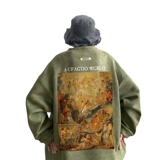 Tide, бархатная ретро осенняя толстовка, куртка, в американском стиле, оверсайз