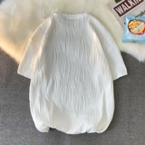 Tide, шелковая летняя трендовая футболка с коротким рукавом, в американском стиле, оверсайз