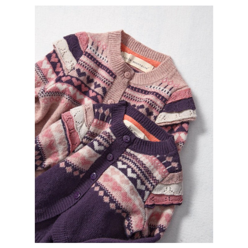 Norwegian Fair Isle Cardigan Sweater, Nordic Retro Pure Wool Knitwear, Lamb Wool Versatile Top Yc2262