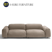 Italian original Italian minimalist double three light luxury combination sofa modern minimalist living room furniture