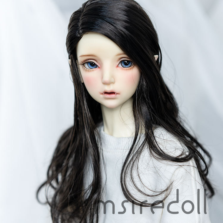 Bjd Wig Three-Quarter Length Hair, Three-Quarter Length Female Doll Hand-Modified Hair, Soft Silk Mdd Bear Girl Ms Salon