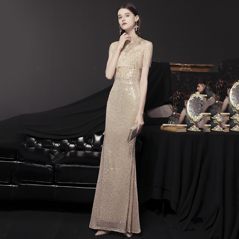 Golden advanced elite evening dress, 2022, city style, high-quality style,  Golden advanced elite evening dress, 2022, city style, high-quality style,