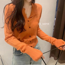 A sweater coat woman in the spring of 2023 new long sleeve knitted sweet coat sweater sweater