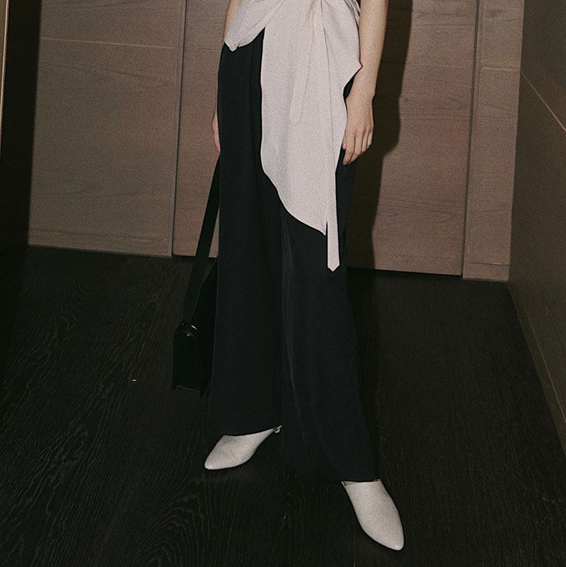 2021 Fall Korean version Fashion High waist Western clothing Pants Woman Pendant slim fit Pants Straight Slim Fit Pants Casual Pants Casual Pants