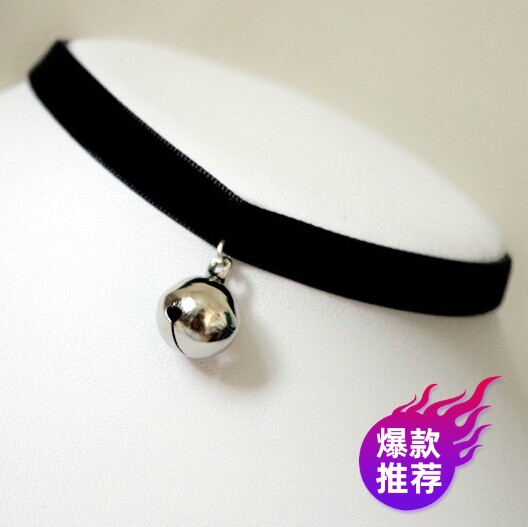  Harajuku Gothic Cute Girl Soft Girl Lolita Bell Necklace Strong Chain Clavicle Chain Choker Jewelry