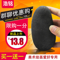 Painted stone pebbles Rain Flower Stone 13-15cm Cartoon creative painting stone DIY hand drawn original stone Childrens Painting