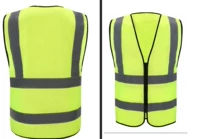 Флуоресцентный жилет с молнией