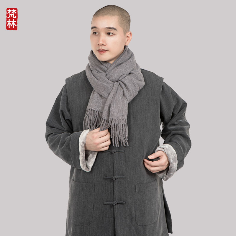 Van Lin Autumn Winter Scarves scarves with warm and thickened shawl Knitted Cashmere Suede Monk China Wind Scarves