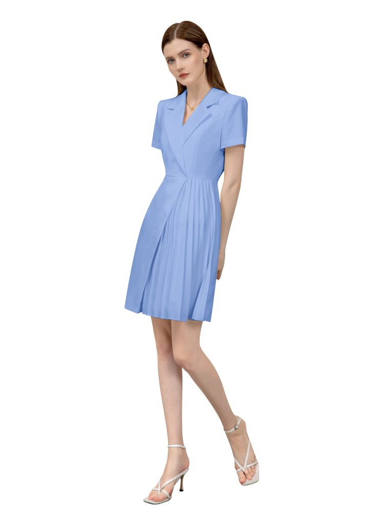 BLUE FASHION PROFESSIONAL SUIT WOMENS HIGH-END TEMPERAMENT SUIT DRESS FOREIGN COMMUTING FORMAL WEAR BEAUTY SALON WORK CLOTHES