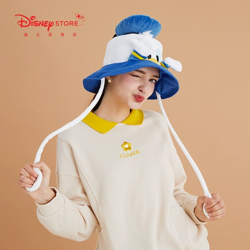 Дисней, мультяшная милая подвижная модная шапка, Дональд Дак