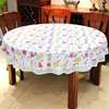 Round Table Waterproof, Oil-Proof, and Heat-Resistant Table Cover 1.8m Tablecloth 1.5m 1.5 Family Dining Table Large Round Table for Home Use