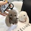 Mink Fur Doll Cute Internet-Famous Rabbit Pendant Backpack Plush Toy High-End Fur Car Keychain Bag Accessory
