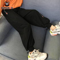 (Kumamoto bear joint name) girls sports pants autumn clothes 2021 new childrens trousers foreign style leisure spring and autumn pants