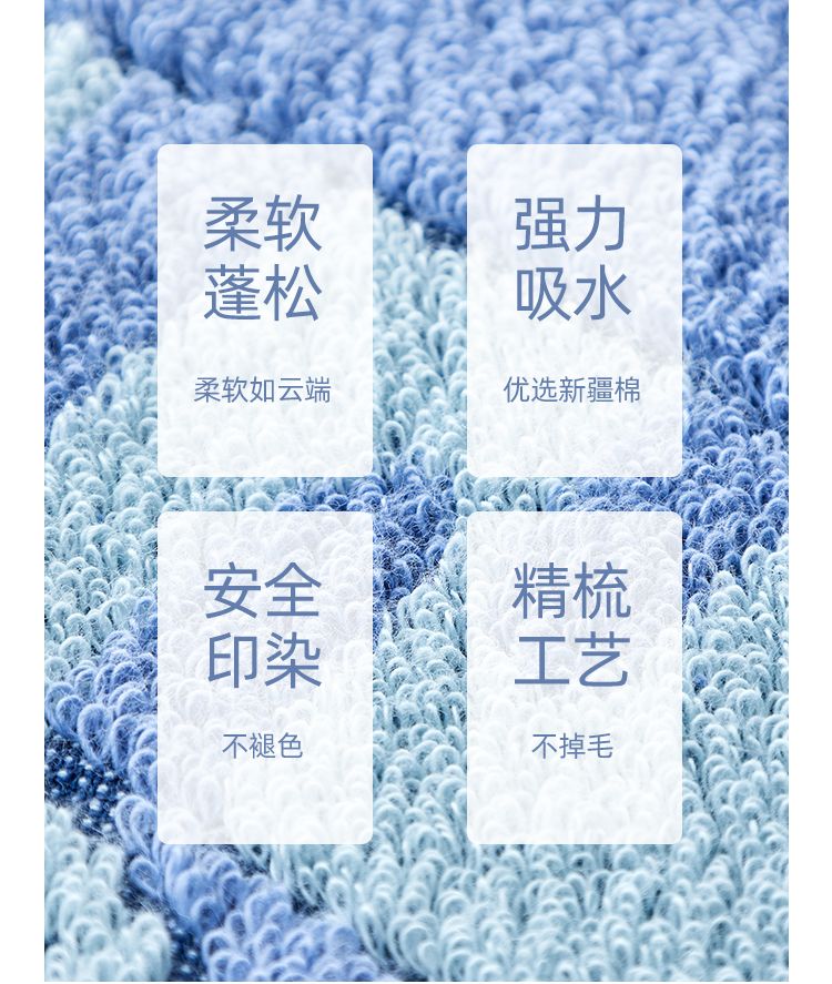 淘宝心选 新疆棉 蓝猫款速吸水全棉毛巾 聚划算天猫优惠券折后￥13.9包邮