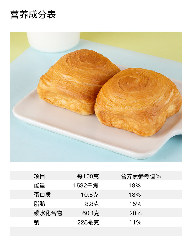 淘宝心选 雅初 全麦手撕面包 2斤 图4