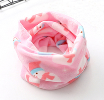 Baby scarf autumn and winter day thick warm windproof baby child collar Korean version of boys and girls plus velvet triangle scarf