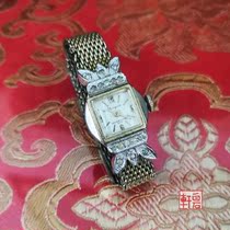 Swiss imported second-hand antique hand-rolled mechanical movement Diamond-set decorative womens watch
