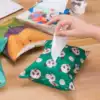 Small fresh cotton linen art tissue bag Tissue cover Cotton linen art toilet paper box Decorative living room car tissue box