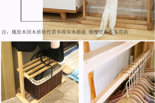 Giá treo áo gỗ nguyên khối Walnut Bắc Âu móc treo sàn phòng ngủ phòng khách đơn giản hiện đại mới kiểu giày Trung Quốc - Kệ kệ sắt để chậu hoa
