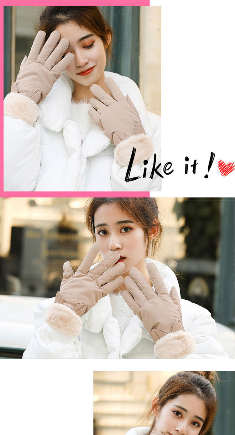 Перчатки touch screen gloves women winter outdoor glove 女士冬季手套