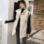 Vest nữ mùa đông 2018 phiên bản Hàn Quốc mới của phần dài tự trồng DrawString xuống bông độn vest vest vest mỏng áo kiểu nữ đẹp tuổi 40