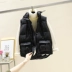 Vest nữ ngắn phần học sinh Hàn Quốc 2018 thu đông mới vest hoang dã vest lỏng thả xuống bông độn vest thủy triều thời trang công sở hàn quốc Áo vest