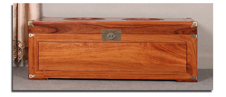 Motai Elm Box Thicken Full Thơm Elm Gỗ Khắc Vali Lưu trữ Lưu trữ Tranh Tây Tạng và Hộp thư pháp - Cái hộp hộp gỗ