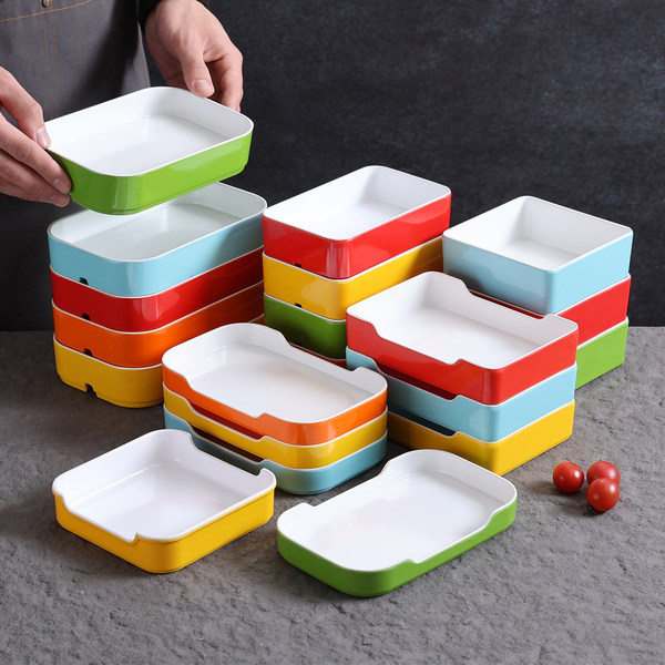 Melamine Hot Pot Restaurant Skewers Side Dish Plate Buffet Plate Prep Box Stackable Beef Roll Plate Barbecue Plate