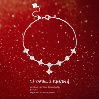 Brilliant four-leaf clover bracelet wear super fairy